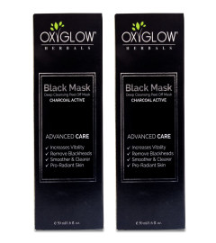 OxyGlow Herbals Black Mask Tiefenreinigende Peel-Off-Maske 50 gm (2er Pack) Kostenloser Versand