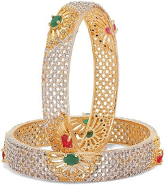 Multi Color Sun Style Handmade AD CZ Bangles Fashionable Traditional Bollywood Bridal Bangles