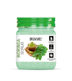 DR.RASHEL Moringa Face & Body scrub For Men And Women (380 Ml) | Hydrating & Moisturizer Scrub | Cleanser Scrub For Deep Exfoliation & soothnes | Dead Skin Facial Scrub For All Skin Types ( Free Shipping Worldwide )