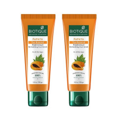 Biotique Papaya Tan Removal Brightening & Revitalizing Face Scrub 100 gm x 2 pack