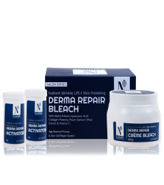 NutriGlow Advanced Organics Derma Repair Cream Bleach Kit For Fight With Hyper Pigmentation & Dark S