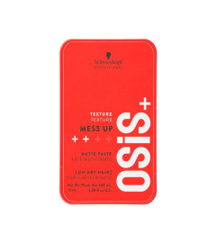 Schwarzkopf Professional OSiS+ Mess Up Matte Paste | Hair Styling Pomade for Men & Women | Medium Ho