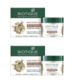 Biotique Multani Clay Anti Ageing Mud Face Pack 75m x 2 pack (free ship)