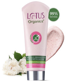 Lotus Organics+ Precious Brightening Face Exfoliator Organic Face Scrub 50gm - free ship