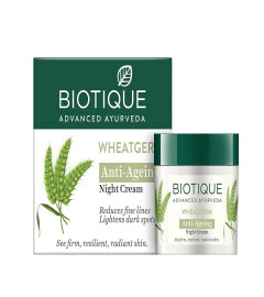 Biotique Wheat Germ Anti- Ageing Night Cream 50 g (Pack of 2)