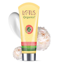 Lotus Organics+ Sheer Brightening Mineral Sunscreen SPF 50 | PA+++ 100gm