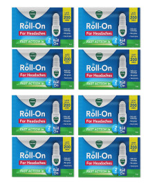 Vicks Headache Relief Roll-On with Menthol & Camphor 8 ml ( Pack of 8 )
