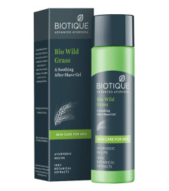 Biotique Bio Wild Grass A Soothing After Shave Gel For Men 120 ml ( Pack of 2 )