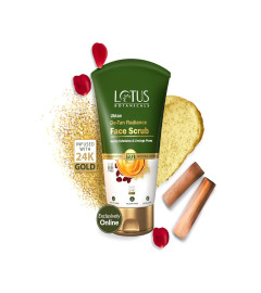 LOTUS BOTANICALS Ubtan De-Tan Radiance Face Scrub 100gm x 2 pack - free shipping