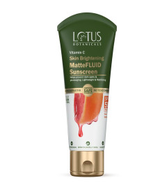 LOTUS BOTANICALS All Vitamin C Skin Brightening Mattefluid Sunscreen Spf 50 Pa+++ 75gm