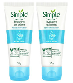 Simple Water Boost Hydrating Gel Creme 50 gm x 2 pack - free ship