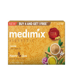 Medimix Ayurvedic Sandal Bathing Bar 125 g (4 + 1 Offer Pack)