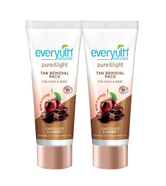 Everyuth Naturals Chocolate & Cherry Tan Removal Face Pack, 50 g (Pack of 2)