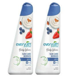 Everyuth Naturals Body Lotion Sun Care Berries 200ml x 2 pack - free ship