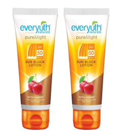 Everyuth Naturals Sun Block Lotion SPF 50 (50gm) - pack of 2