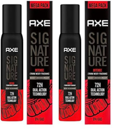 AXE Signature Intense Long Lasting No Gas Body Perfume Spray For Men 200 ml (Pack of 2)