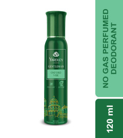 Yardley Gentleman Oxford Vibe No Gas Perfumed Deodorant 120 ml (Pack of 2)