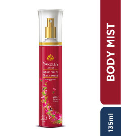 Yardley London Alpine Rose & Black Currant Perfume Spray For Women 135 ml (Pack of 2)