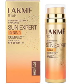 Lakme Sun Expert 1% Nia C Water-Light Sunscreen Gel Spf 50 Pa++++ 56GM Best For Oily Skin