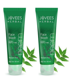 Jovees Herbal Neem Face Wash 120ml (pack of 2) - free ship