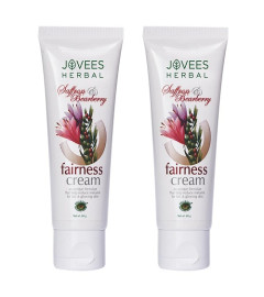 Jovees Herbal Saffron & Bearberry Fairness Face Cream 60gm (pack of 2) free ship