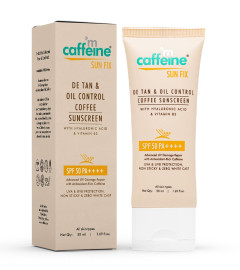 mCaffeine Matte Sunscreen SPF 50 for Men & Women 50 ml (Pack of 2)