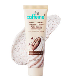 mCaffeine Pore Clearing Coffee & Cookie Face Scrub 100 g (Pack of 2)