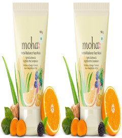 Moha: Herbal Radiance Face Mask For Nourished And Bright Skin 100 gm (pack of 2)