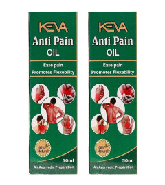 KEVA Herbal Natural Organic Anti Pain Oil (50 ml) - Pack of 2