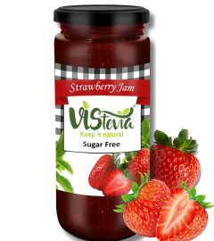 Vistevia Sugar Free Strawberry Jam 420gm - free shipping
