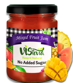 VIStevia Sugar Free Mixed Fruit Jam (220g) - free shipping