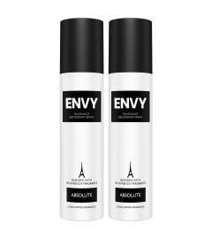 Envy Absolute Deodorant For Men 140 ml (Pack Of 2)
