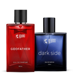 BEARDO Dark Side & Godfather Perfume For Men Spicy Scent Liquid, 100 Ml X 2 - free shipping