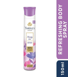 Yardley London Morning Dew Refreshing Body Spray 150 ml (Pack Of 2)
